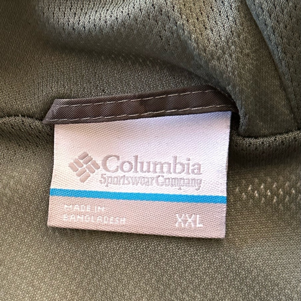 Columbia Camo Rain Jacket Mens XXL Lightweight Hooded Windbreaker Outdoor - Picture 5 of 10
